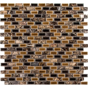 Crocodile Glam - glass tile